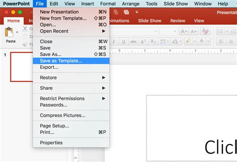 how to save a powerpoint template for future use
